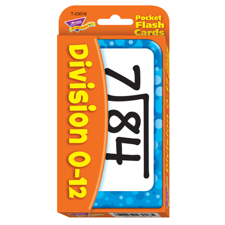 TREND ENTERPRISES Division 0-12 Pocket Flash Cards T23018
